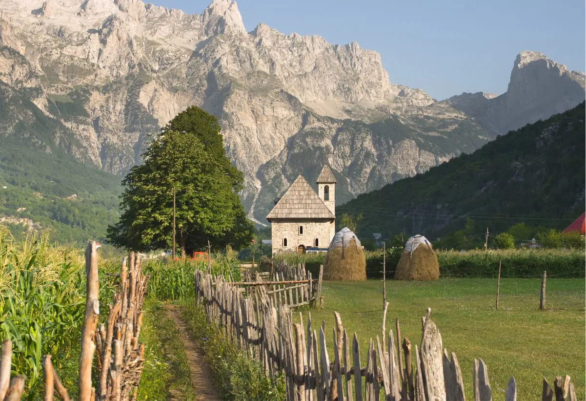 Into the Alps.